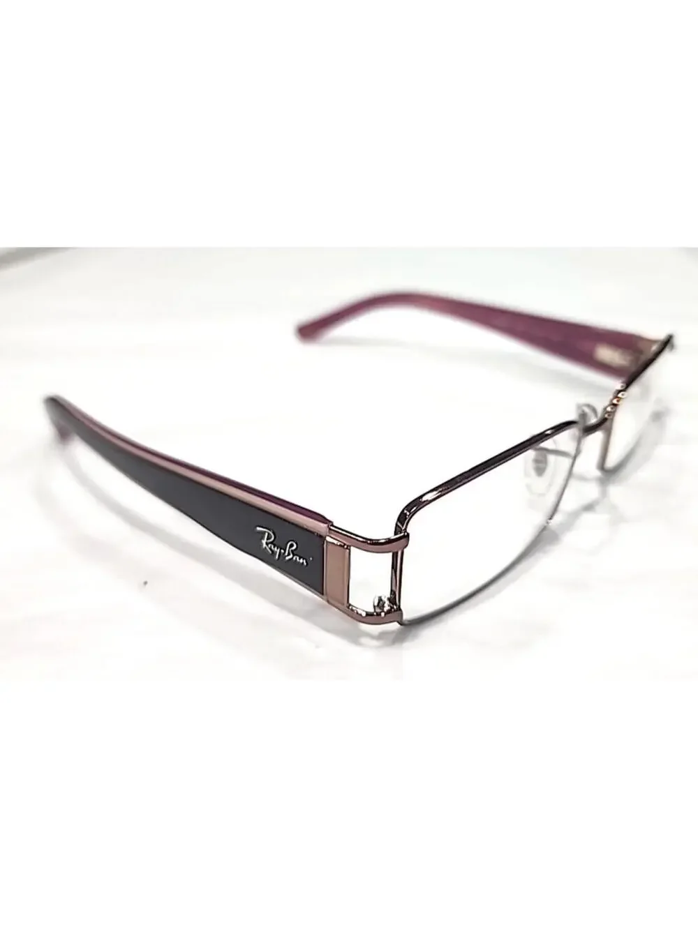 Ray Ban RB6207 2531 Brown Metal Purple Eyeglasses 50-16 135